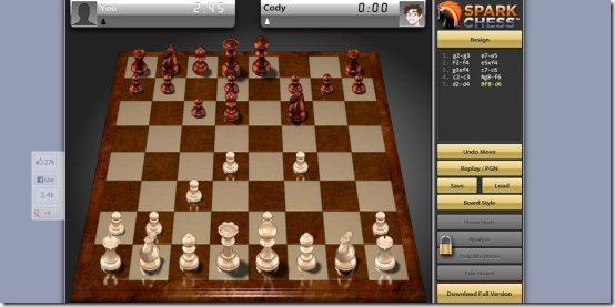 Sparkchess, Cómo jugar ajedrez online ~ Homodigital