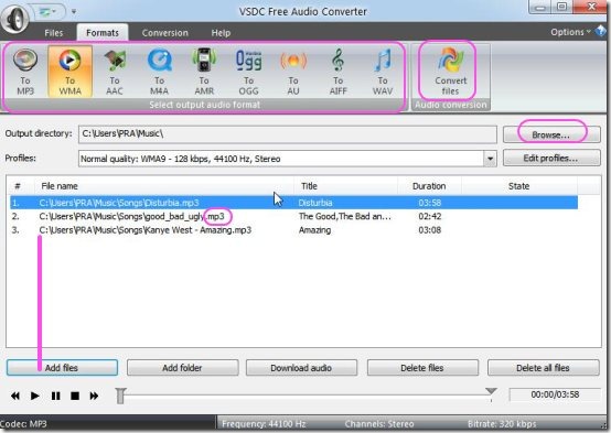 VSDC free audio converter