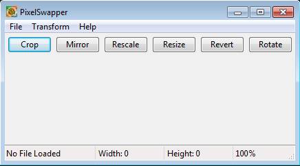 PixelSwapper free photo manipulation software default widnow