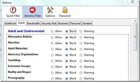 blocksi interface