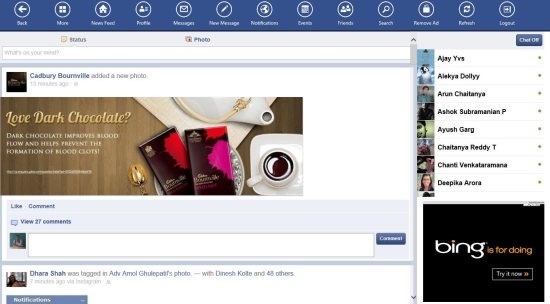 facebook app for windows 8