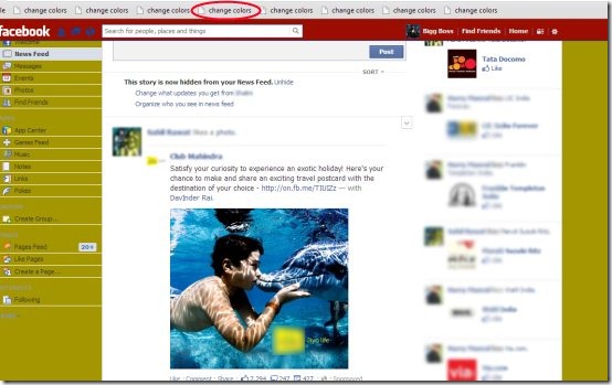Color Changer for Facebook 03 change Facebook color
