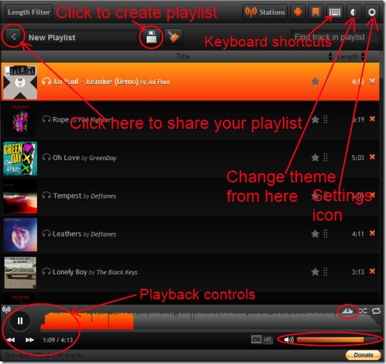 My Cloud Player 04 Free Online Music Player Thumb 