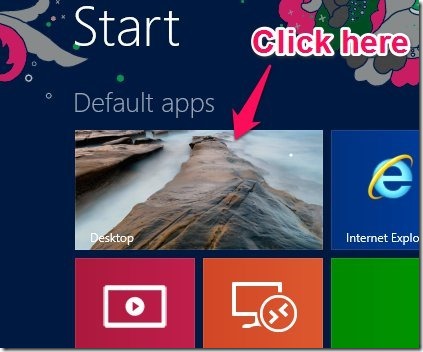 Steps to reduce the taskbar size in Windows 8