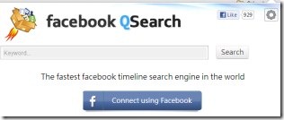 Facebook Timeline Search Extension For Chrome: Facebook QSearch