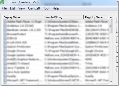 Fermose Uninstaller 01 uninstaller software