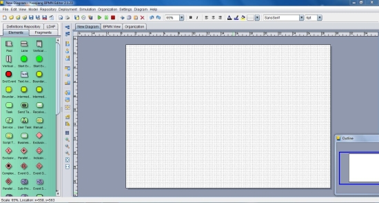Yaoqiang BPMN Editor interface