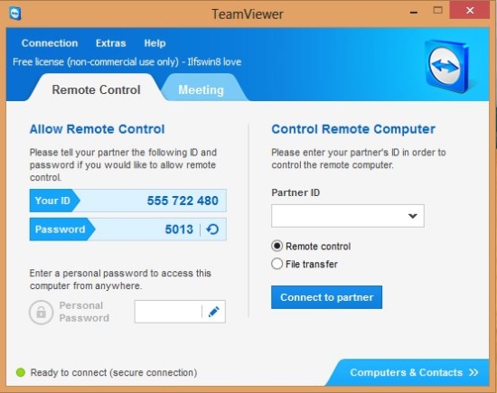 TeamViewer for desktop windows