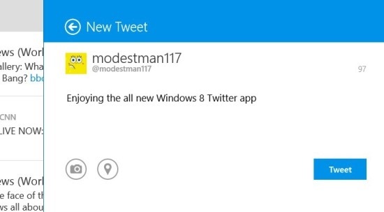 Official Twitter App For Windows 8