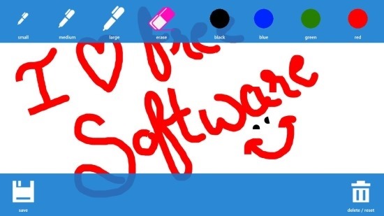 Free Sketch board App For Windows 8