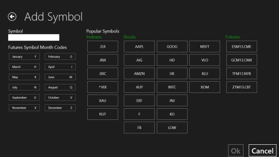 Stock Tracker for Windows 8