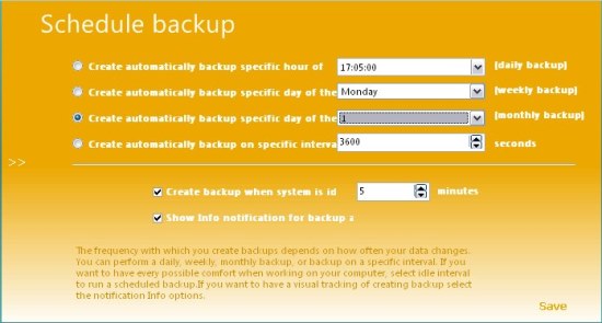 backup master backup schedule