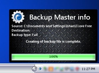 backup master instant backup