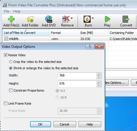 Free Video Conversion Software: Prism Video File Converter