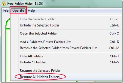 free hide folders software