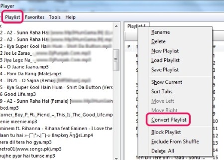 how to transfer playlists on music center for pc to sony mp3 player