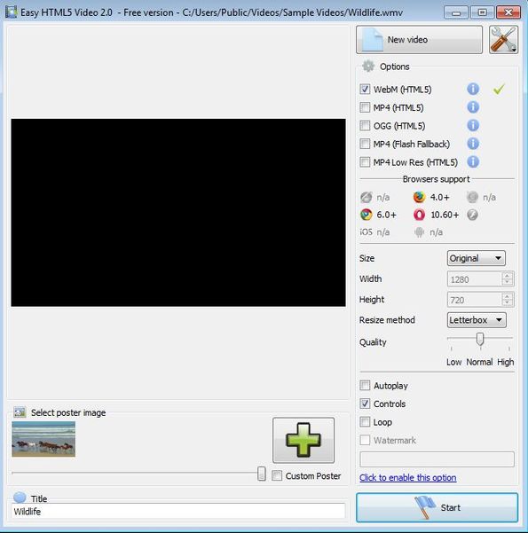 Easy HTML5 Video Free HTML5 Video Creator For Windows And Mac