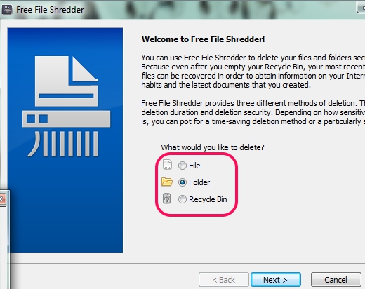 securely file shredder windows xp