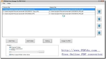 PDFdu Free Image to PDF Converter