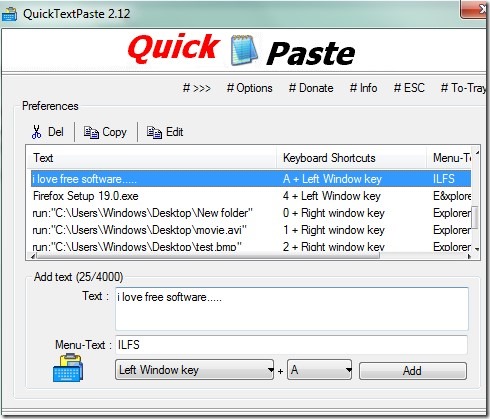 QuickTextPaste 8.66 download the last version for ipod