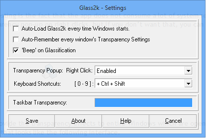 glass 2k settings