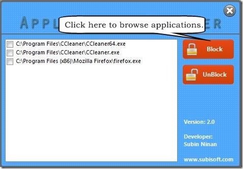 Application Blocker