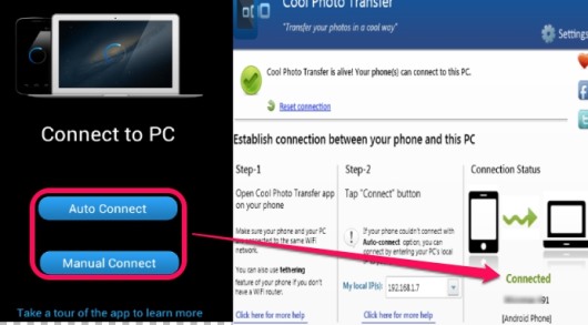 Transfer Photos From Android To PC With Cool Photo Transfer