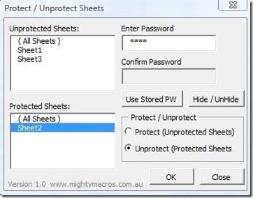 Protect Sheets