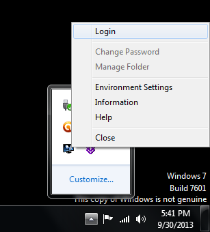 SECUDRIVE - Context Menu