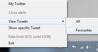 Twittalert- view favorite tweets