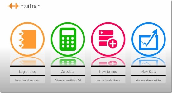 IntuiTrain - main screen