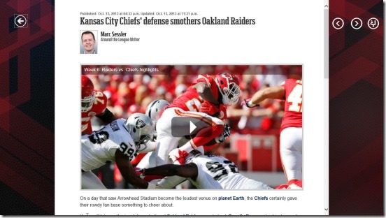 NFL Mobile - news story