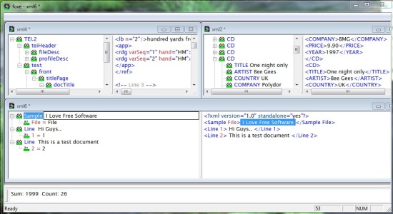 Foxe WYSIWYG XML Editor