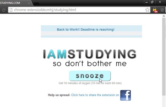 I-AM-STUDYING BLOCKER