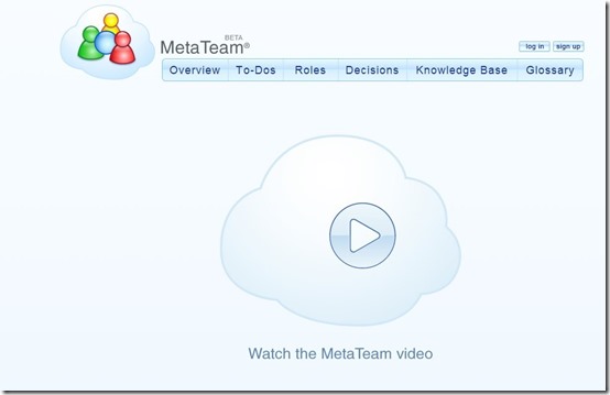 Meta Team-online project management-home page