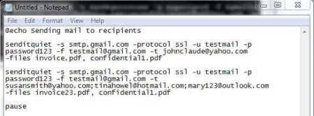 Send email from command line - SendItQuiet - Sending emails with batch file