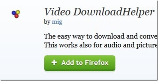 video download helper firefox