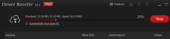 Driver Booster- download and install drivers one by one