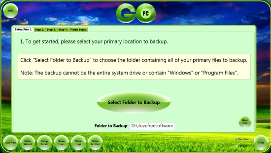 GoPC Backup- data backup wizard