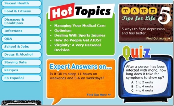 KidsHealth-health website for kids-for teens