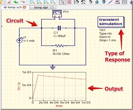 Qucs (Quite Universal Circuit Simulator) - Working