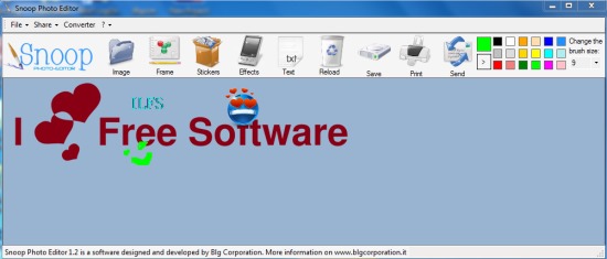 Snoop Photo Editor- interface