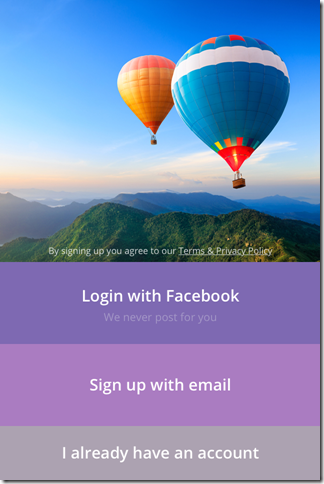 Login/Sign-up Window