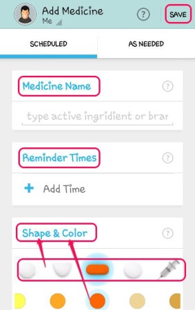 Meds and Pill Reminder App