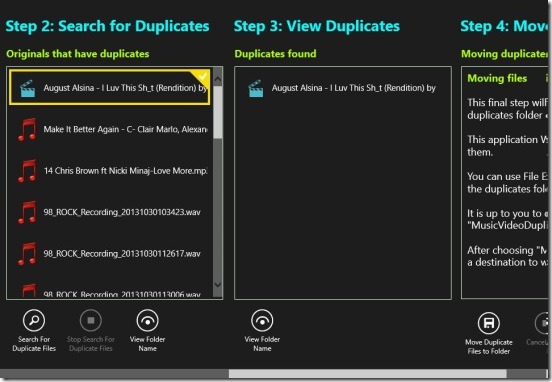 Ultimate Duplicate Music Video Finder - finding duplicates