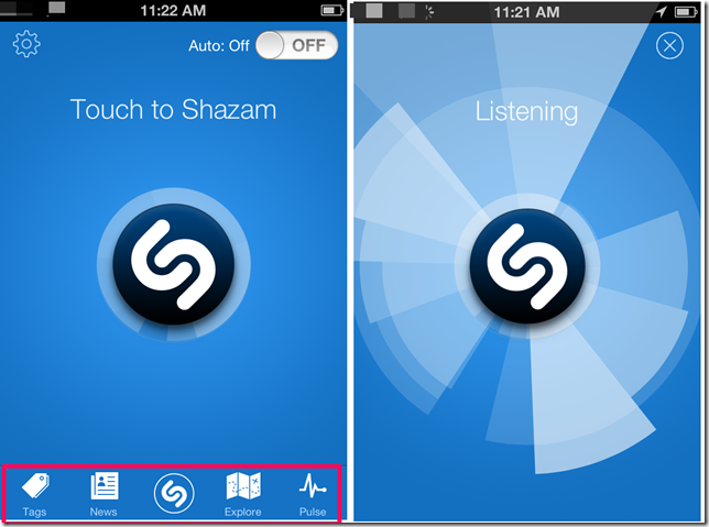 Using Shazam