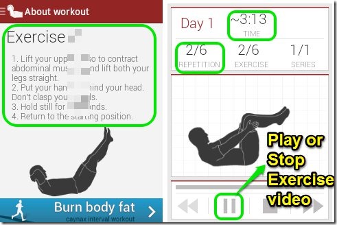 Free Android Workout App to Get 6 Pack Abs in 6 weeks