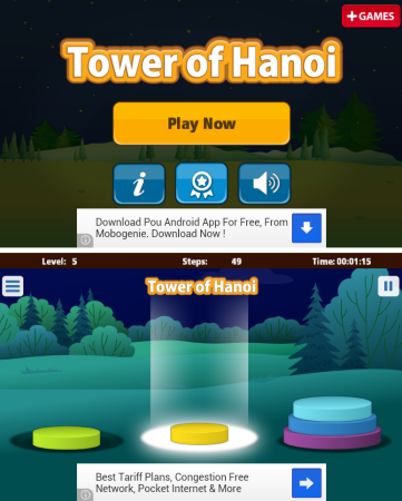 Towers of Hanoi Game