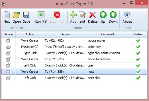 Auto Clicker Typer - Record and play mouse and keyboard actions