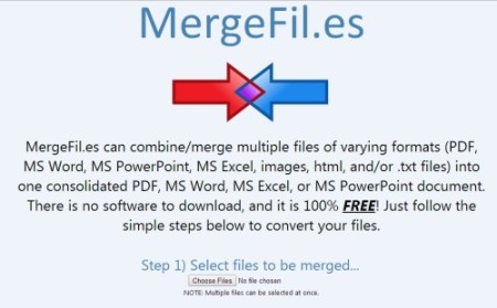 MergeFil.es main interface